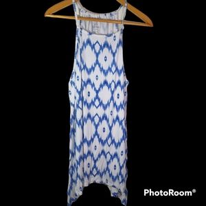 TORRID white w/blue tank top